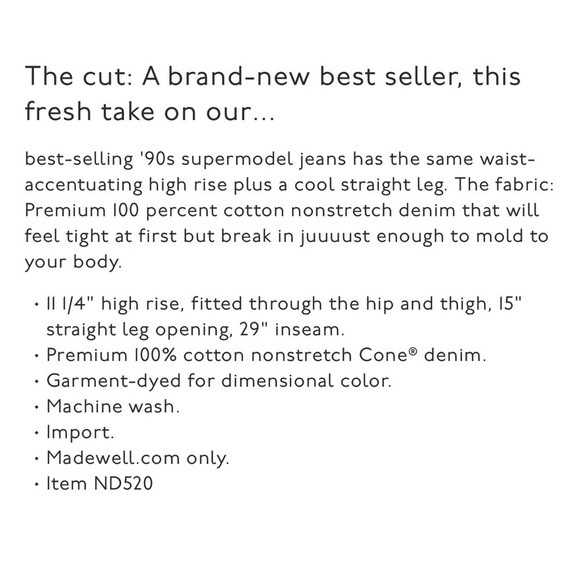 Madewell The Perfect Vintage Straight Jean in Distant Lavender Size 25 - Picture 12 of 12